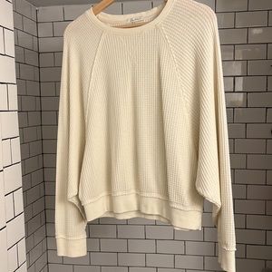 Z Supply S long sleeve waffle shirt